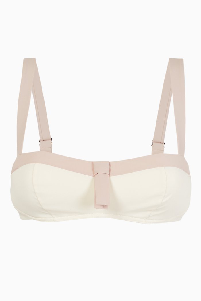 

Milos Bikini Top, White