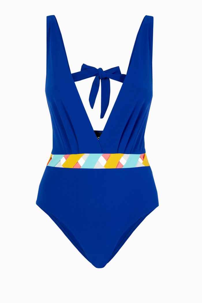 Cap Antibes One Piece Swimsuit, Blue