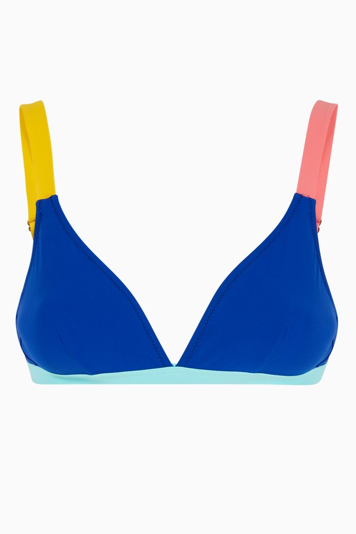 

St Barths Bikini Top, Blue