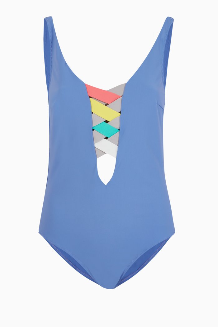 

St Martin One Piece Swimsuit, Blue