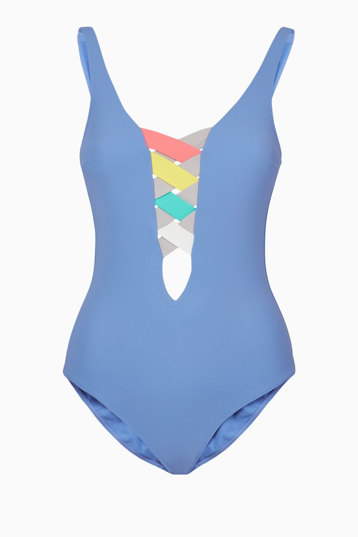 

St Martin One Piece Swimsuit, Purple