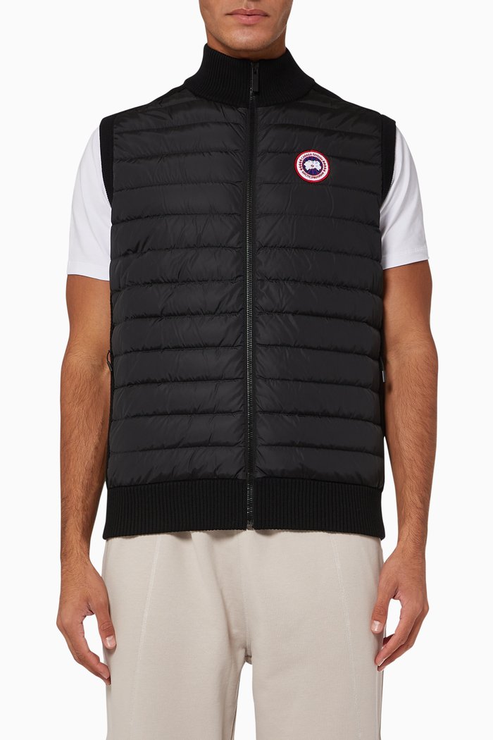 

Hybridge Knit Vest, Black