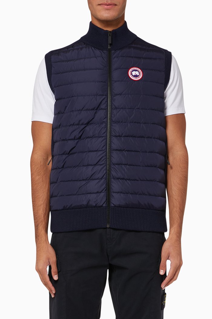 

Hybridge Knit Vest, Blue