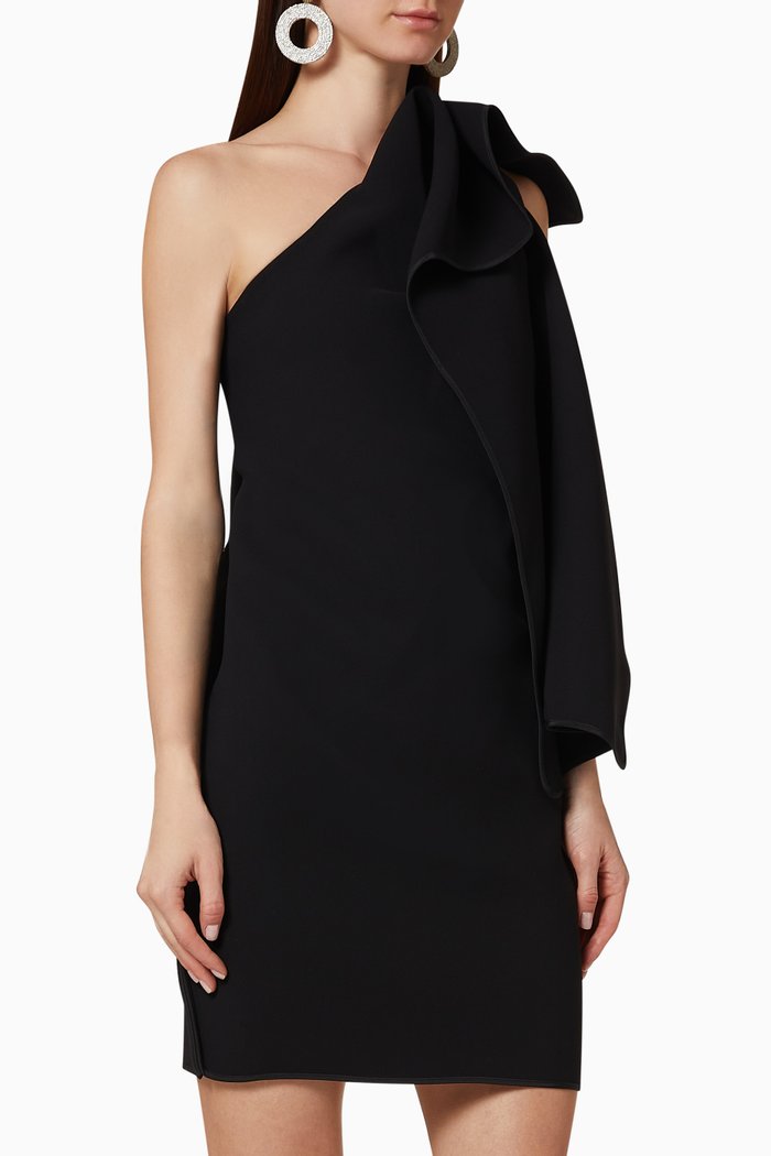 

For Keeps Mini Crepe Dress, Black