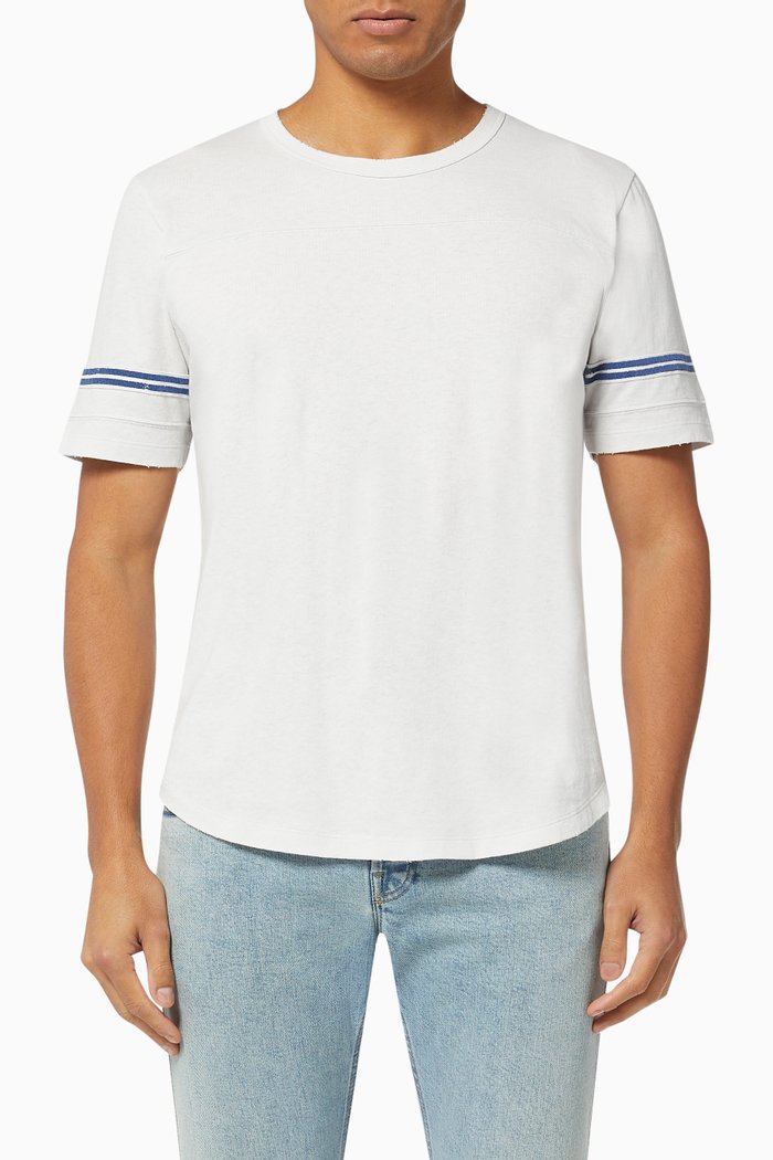 

SAINT LAURENT '50s Signature Destroyed T-Shirt, Neutral