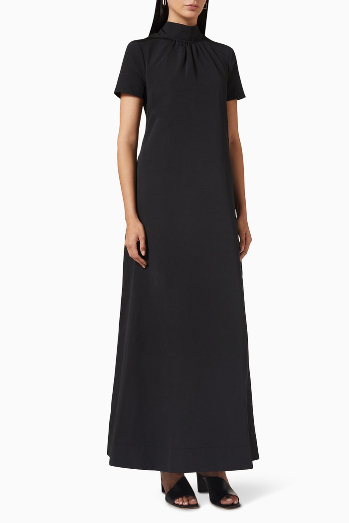 

Ilana Dress in Cotton-blend, Black