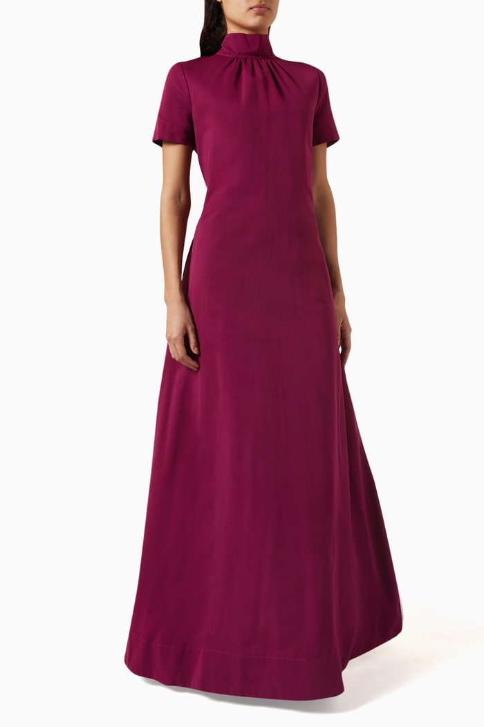 

Ilana Dress in Cotton-blend, Burgundy