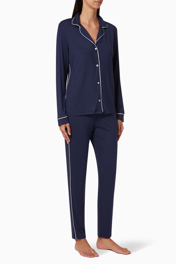 

Gisele Tuxedo PJ Set, Blue