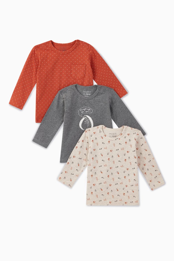 

Amar T-Shirt, Set of 3, Brown
