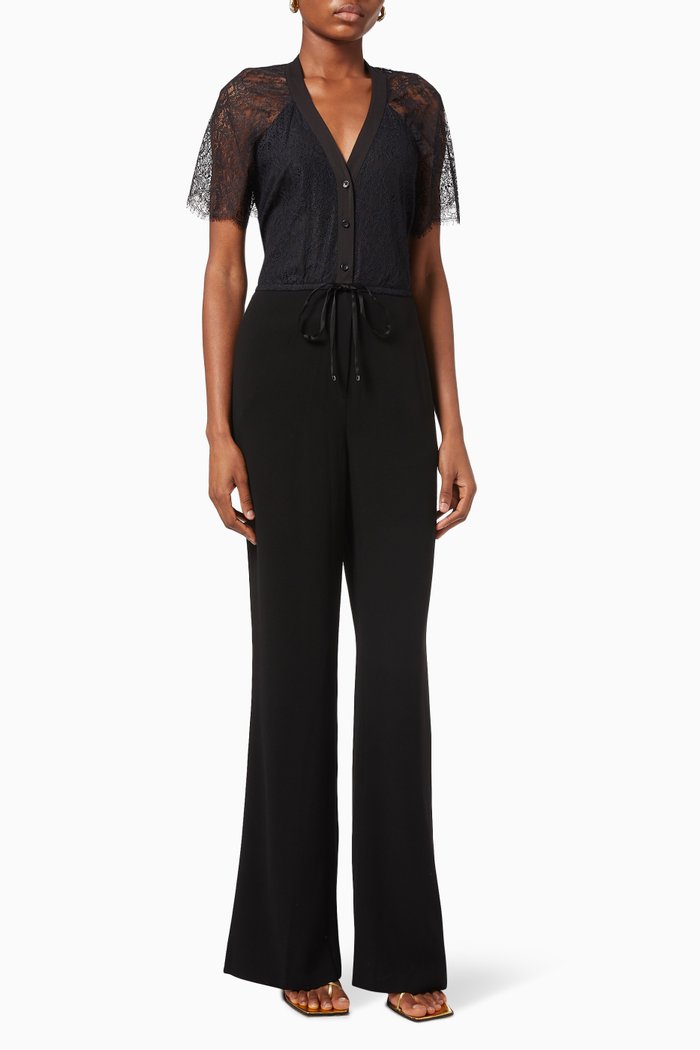 

Graciela Eco-satin Crepe Jumpsuit, Black