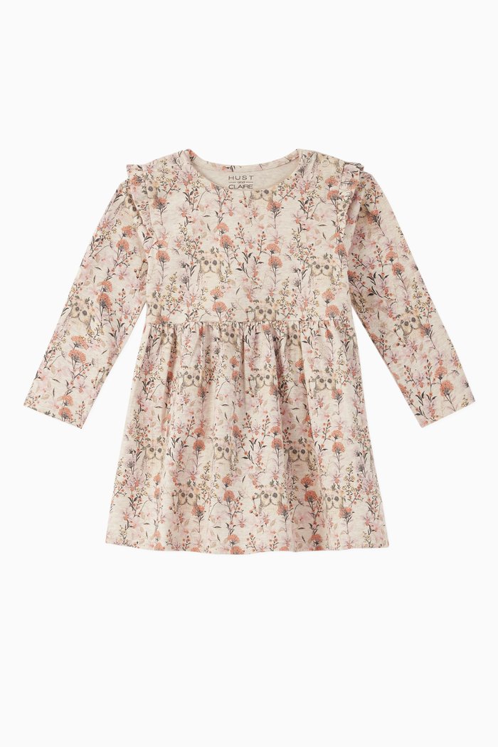 

Kelly Floral Jersey Dress, Neutral