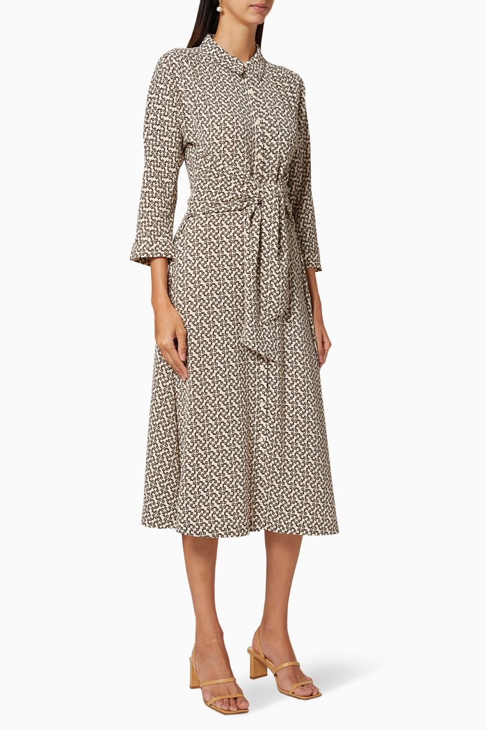

Snaffle Shirt Recycled Polyester Dress, Neutral