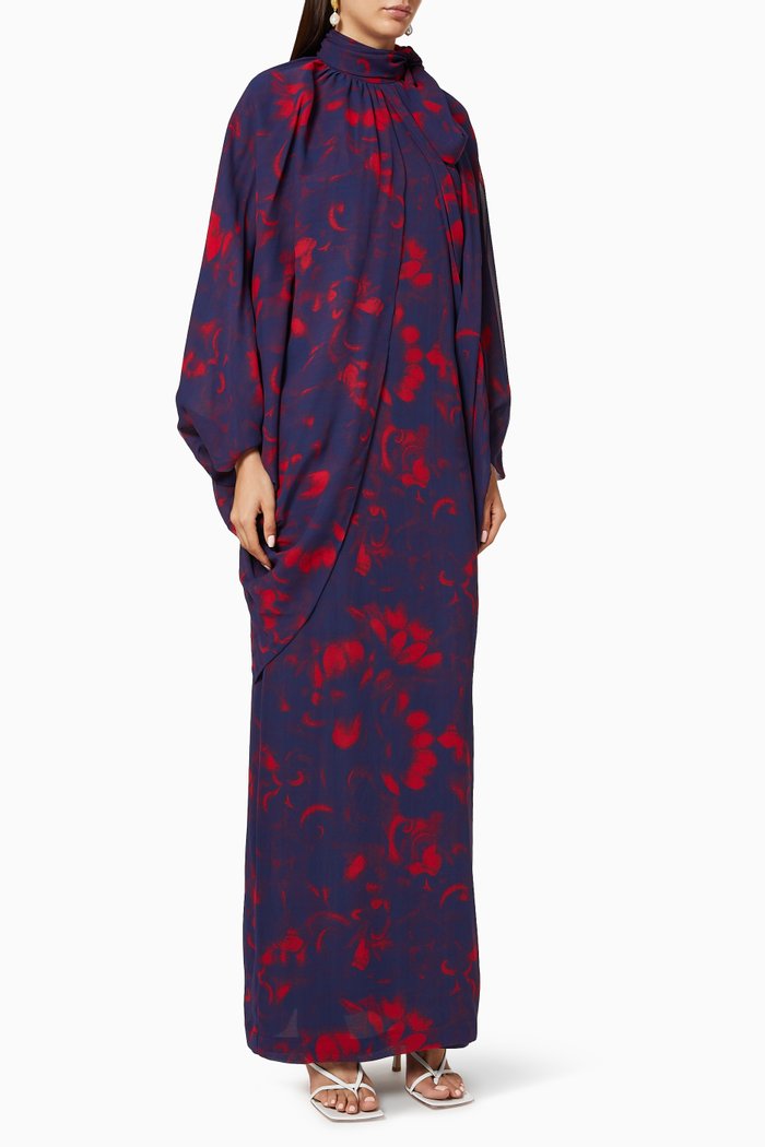 

Daltz Viscose-Blend Maxi Dress, Red