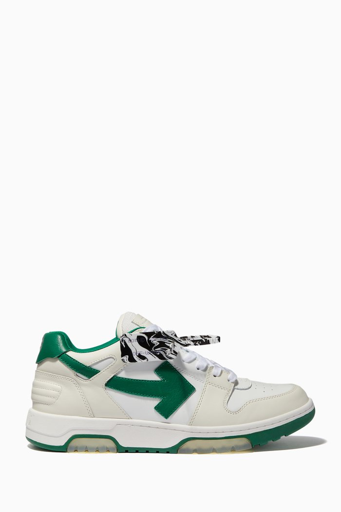

Out Of Office Sneakers in Leather, Green