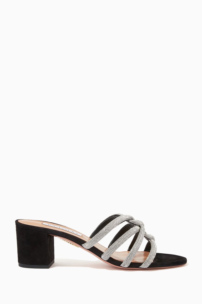 

Moondust 50 Mules in Nappa Leather, Black