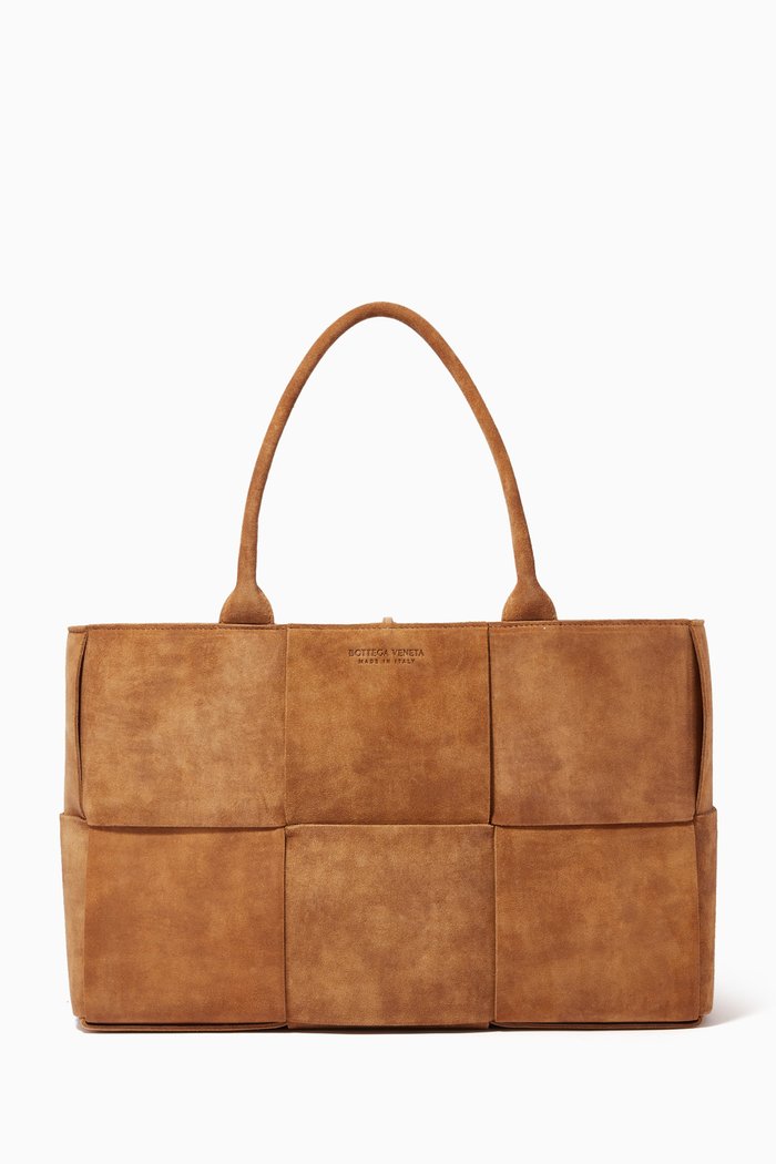 

Arco Tote in Suede, Brown