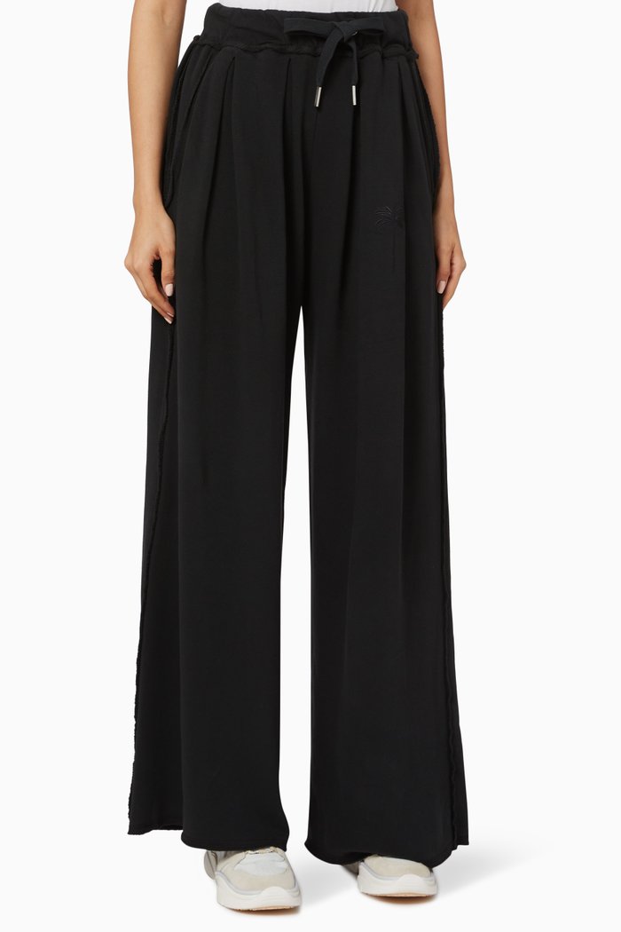 

PXP Wide-Fit Cotton Sweatpants, Black