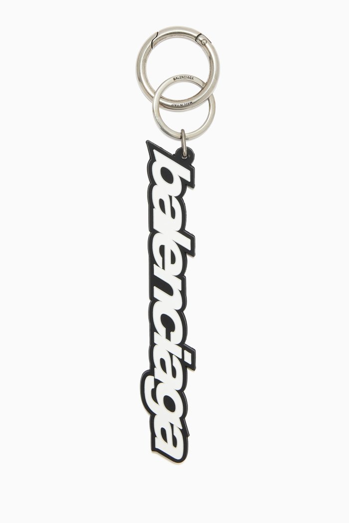 

Logo Keyring in Rubber, White