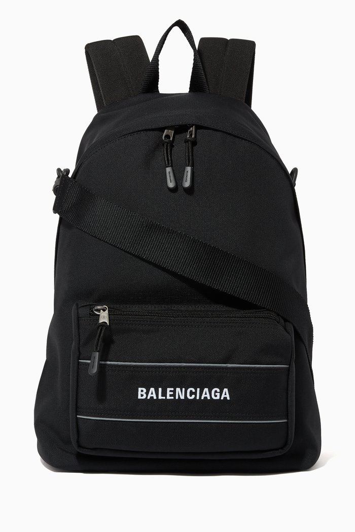 

Sport Crossbody Backpack in Recycled Nylon, Black