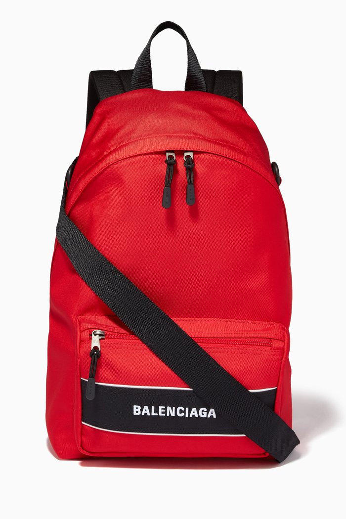 

Sport Crossbody Backpack in Recycled Nylon, Red