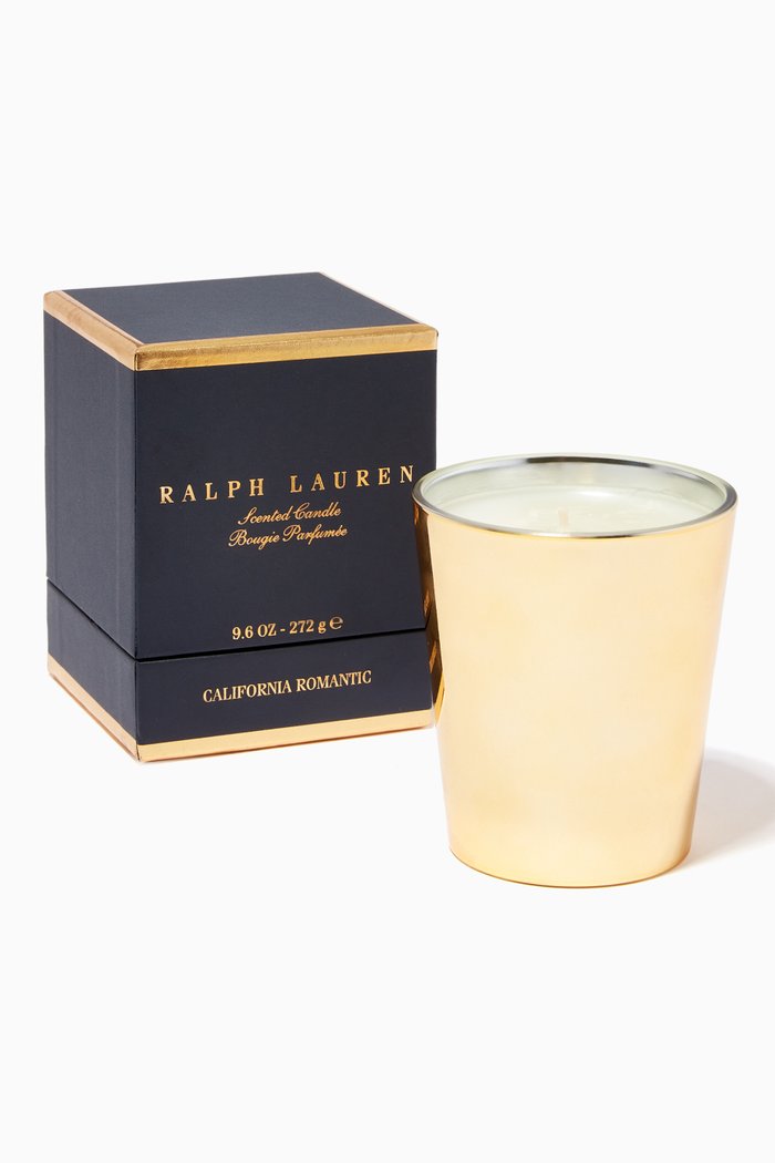 

California Romantic Single Wick Candle, 272g, Gold