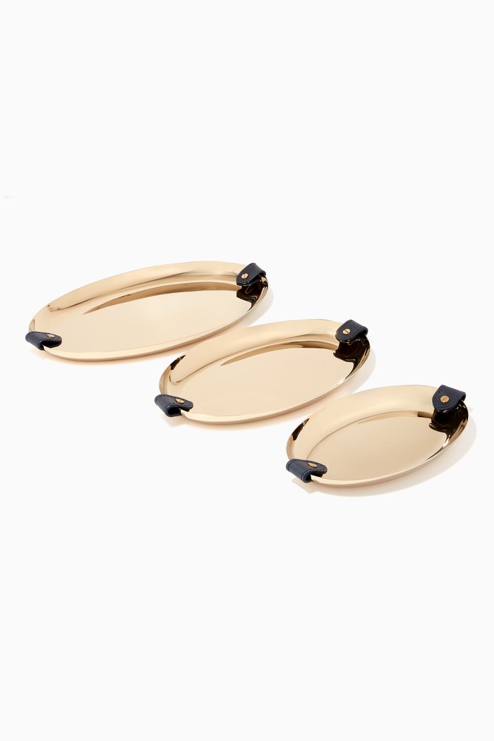 

Wyatt Nesting Tray in Stainless Steel, Set of 3, Gold