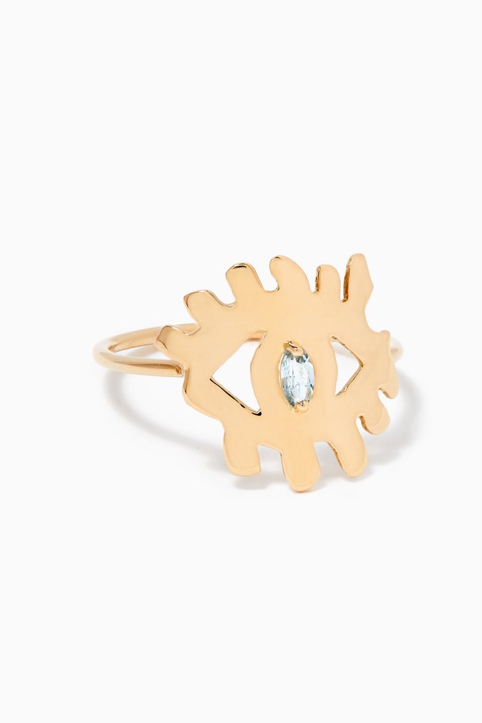 

Evil Eye Ring in 18kt Gold, Yellow