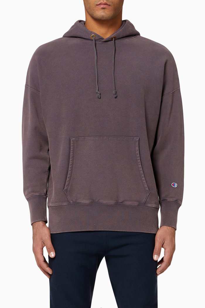 

Reverse Weave Jersey Hoodie, Blue