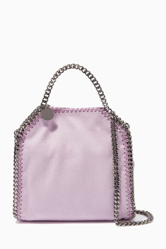 

Falabella Tiny Tote in Shaggy Deer, Purple