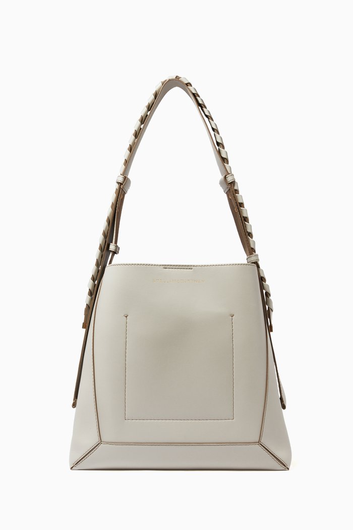 

Medium Hobo Bag in Eco Alter Nappa, Neutral