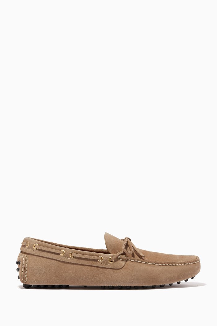 

Driving Shoes in Suede, Neutral
