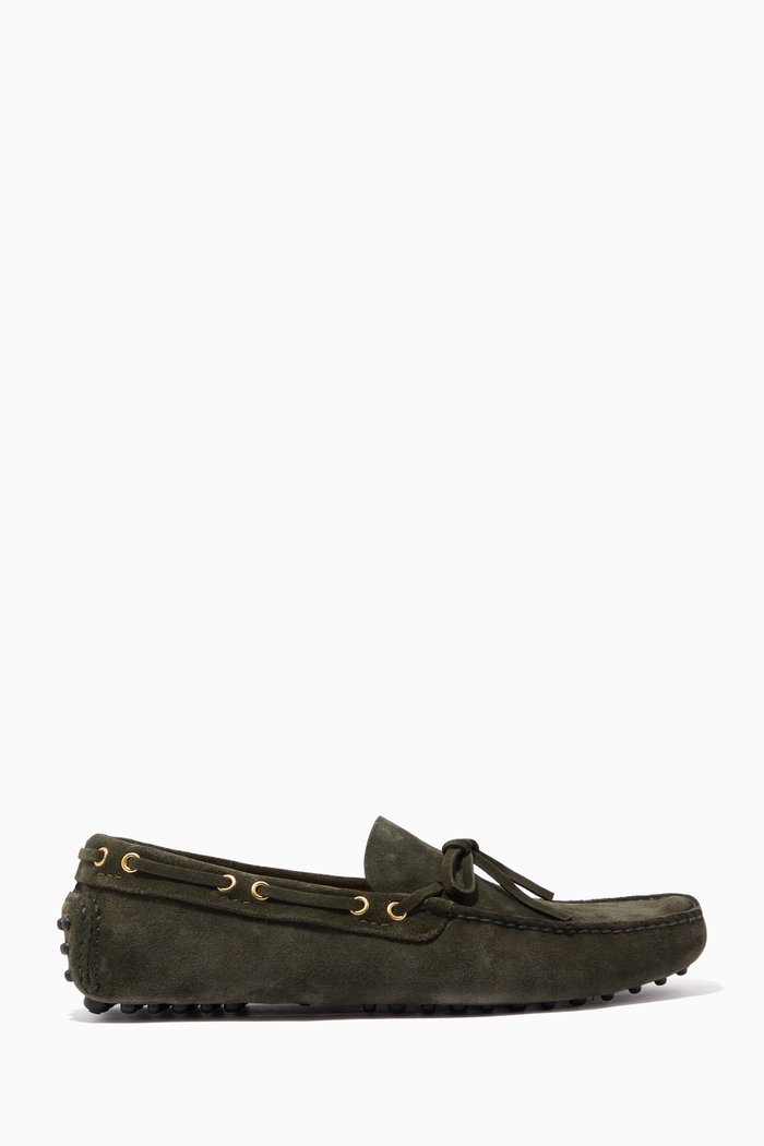 

Driving Shoes in Suede, Green
