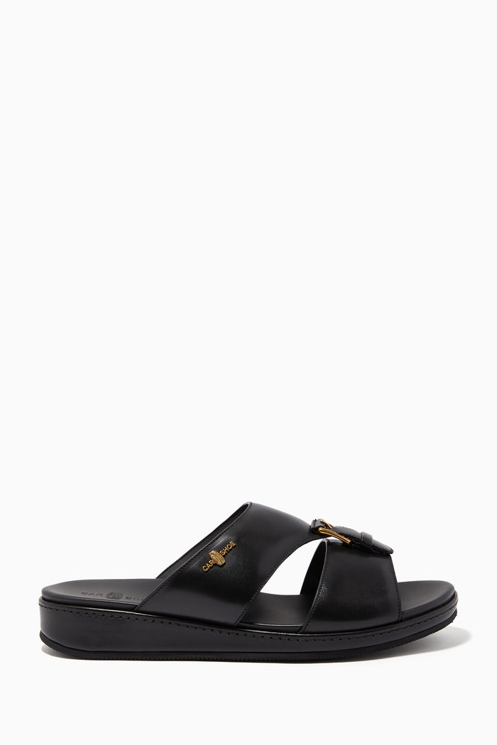 

Arabic Sandals in Leather, Black