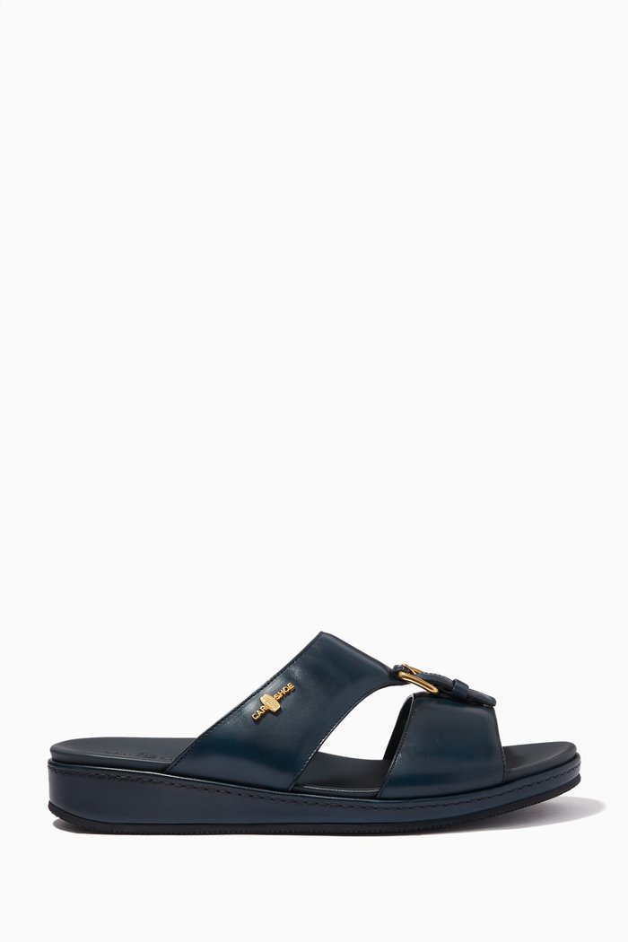 

Arabic Sandals in Leather, Blue