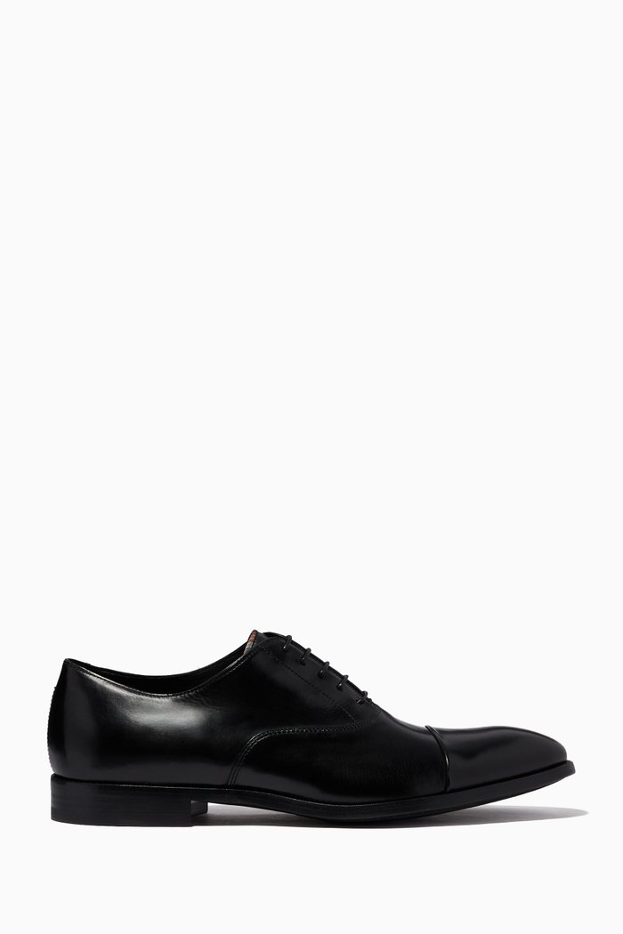 

Brent Oxford Shoes in Leather, Black