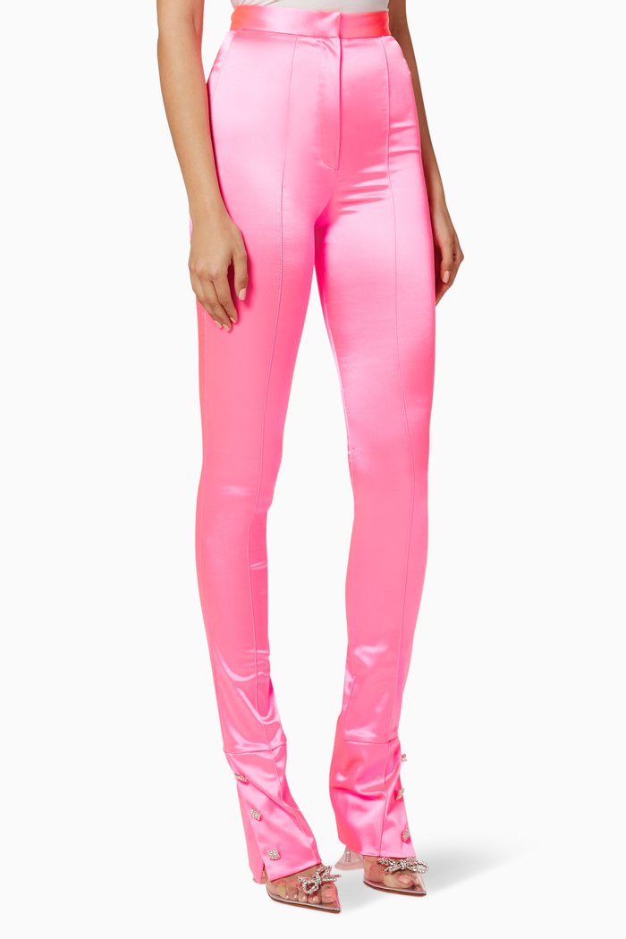 

Satin Stretchy Pants, Pink