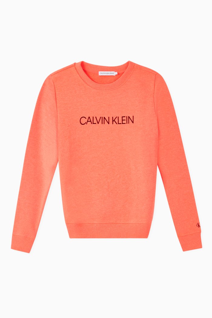 

Institutional Logo Sweatshirt, Orange