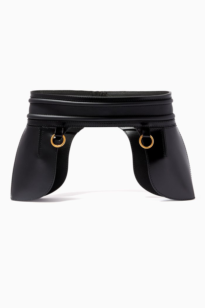 

Corset Belt in Leather, Black