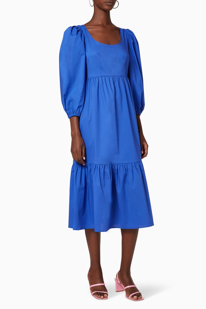

Daphne Cotton Dress, Blue