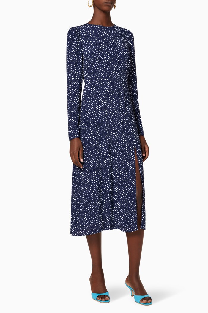 

Greta Polka Dot Dress, Blue
