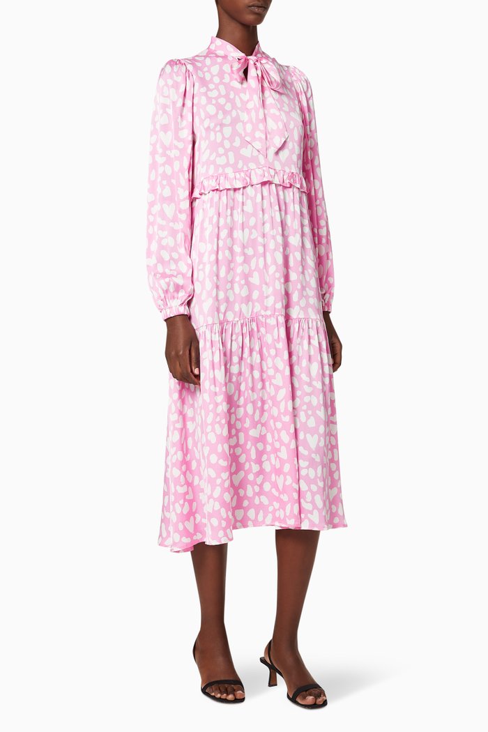 

Andrea Animal Print Dress, Pink