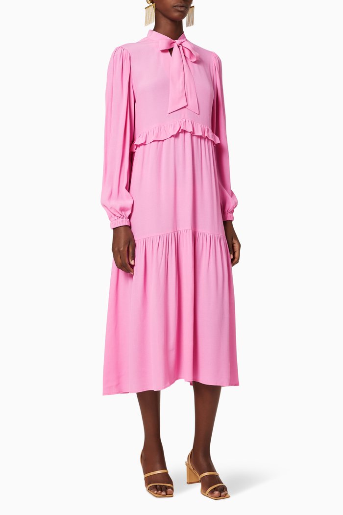 

Andrea Tiered Dress, Pink