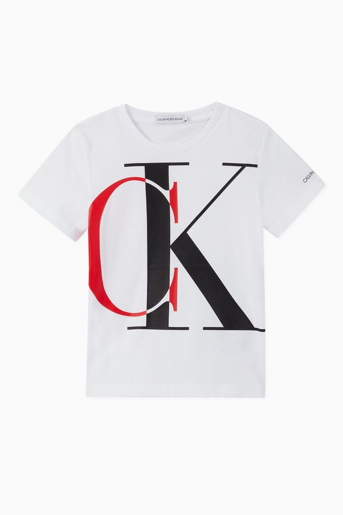 

CK Monogram Jersey T-Shirt, White