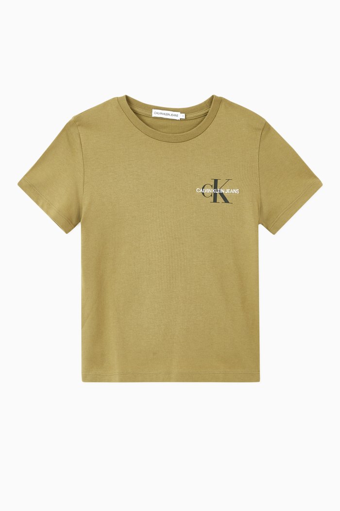

Monogram Logo Cotton T-Shirt, Neutral