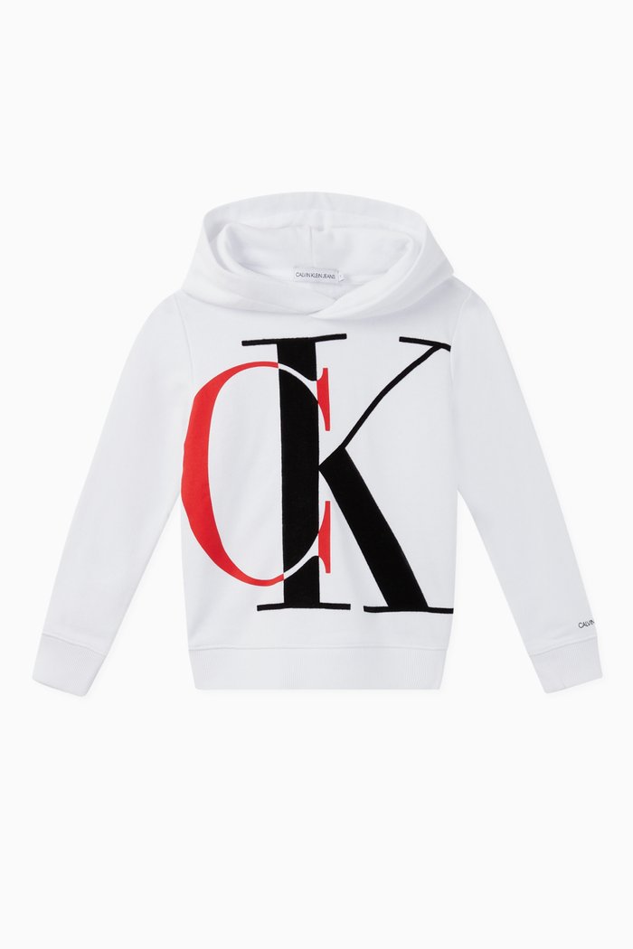 

Monogram Organic Cotton Hoodie, White