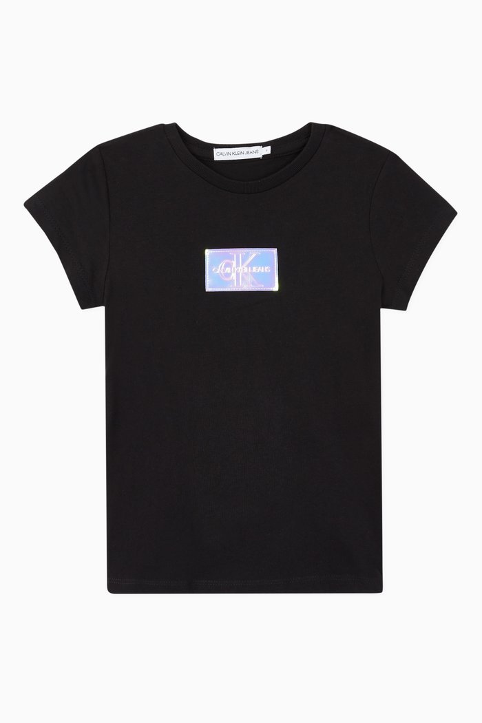 

Badge Slim Organic Cotton T-Shirt, Black
