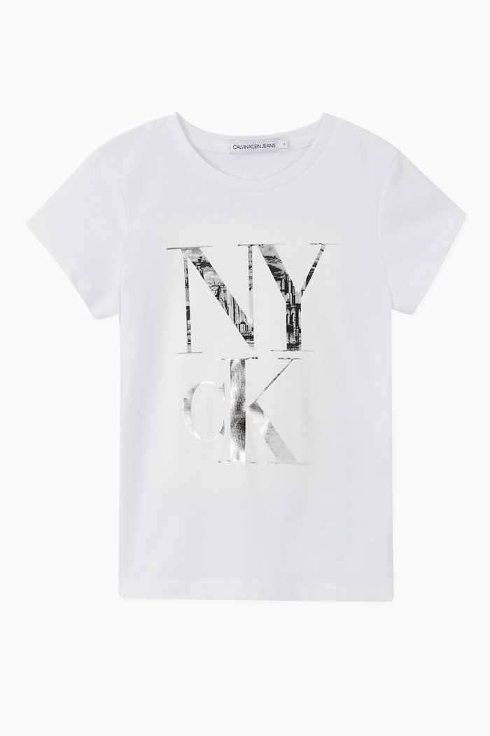 NY Monogram Cotton T-shirt, White