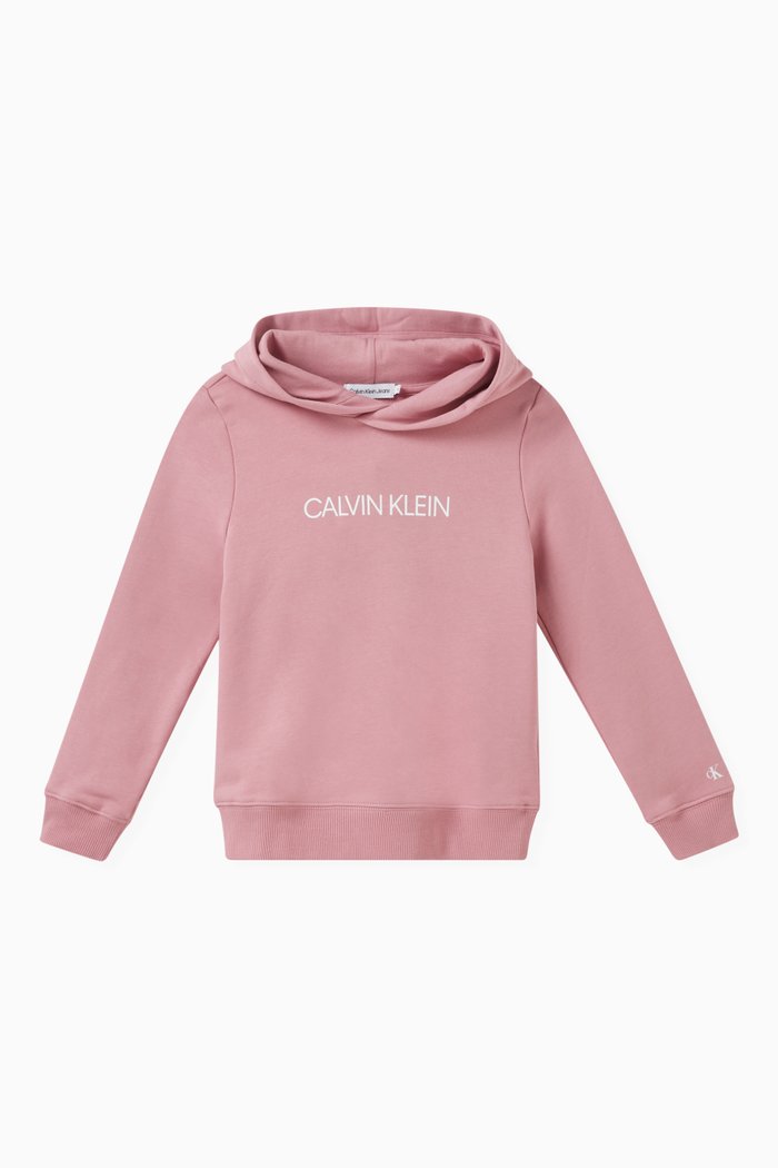 

Institutional Logo Hoodie, Pink