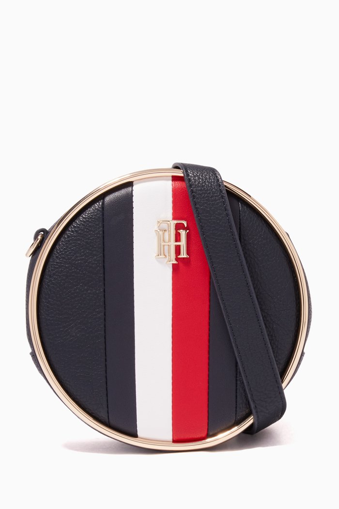 Statement Circle Crossover Bag, Blue
