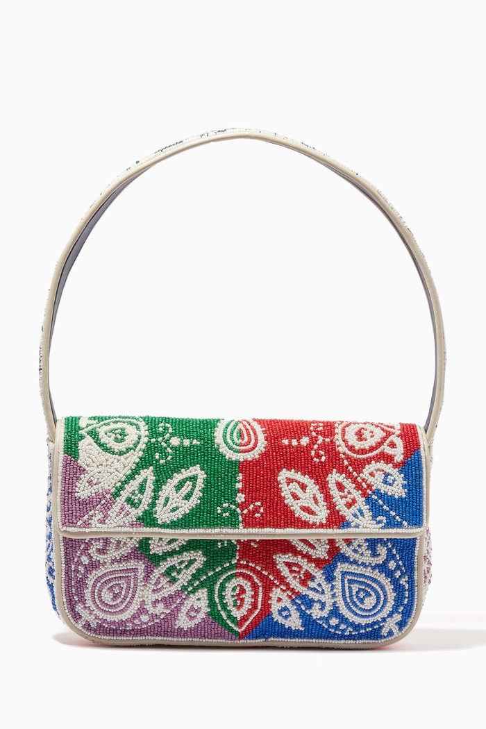 

Tommy Shoulder Bag in Glass Beads, Multicolour